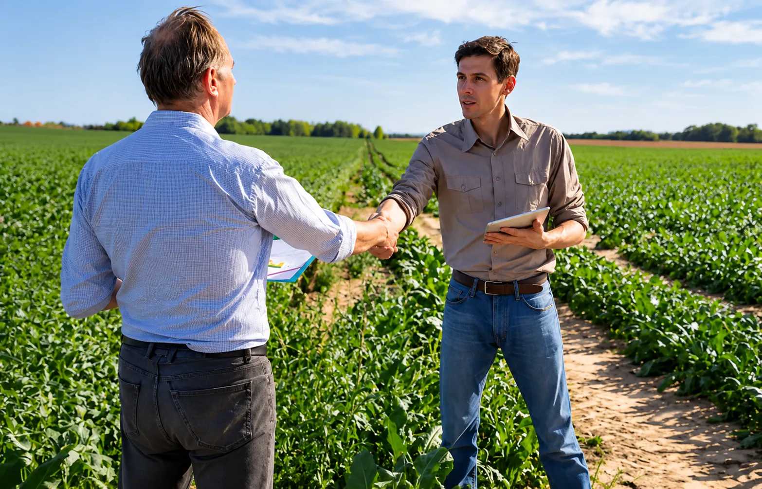 Relación cercana con agricultores